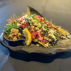 ラム肩ロースの炙り・山わさび醤油