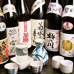 日本酒も多数取り揃え◎