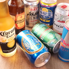 世界のビールをご用意！お好きなものをチョイスしてください。