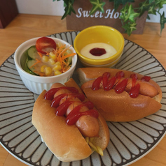 ホットドッグ　モーニングの写真