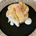 料理メニュー写真&nbsp;桃のパンケーキ　