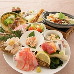【旬の食材】季節に合わせてコース内容も変更！素材の旨みを活かした料理を是非ご堪能ください。