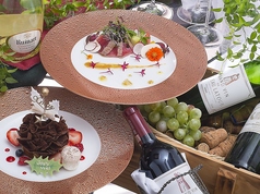 鉄板焼葵のコース写真