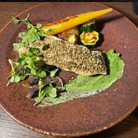 本日の鮮魚の香草パン粉焼き