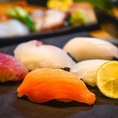 お寿司も各種ご用意。鮮魚を活かした特別な逸品です。