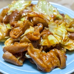 ホルモンみそ炒め