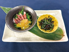 ホタルイカと菜の花