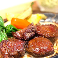 料理メニュー写真 松阪牛の鉄板ひとくちカットステーキ