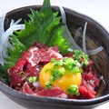 料理メニュー写真&nbsp;馬ユッケ