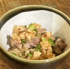 鶏ハツ炭火焼き みぞれ和え