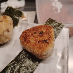 いぶりがっこの焼きおにぎり