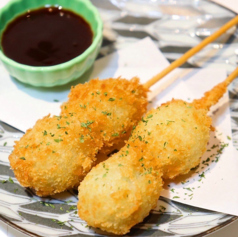 うずら卵の串揚げ