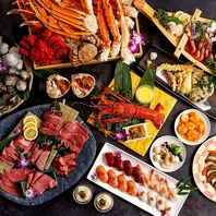 銀座でブッフェ食べ放題 120分制13000円！