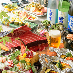 料理人の居る魚屋 鰓呼吸 えらこきゅう 泉中央店のコース写真