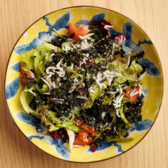 しらすと韓国海苔チョレギサラダ