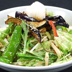 揚げナスのみぞれ冷麺