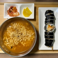 野菜キンパとラーメンセット