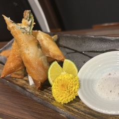 牡蠣と大葉の春巻き