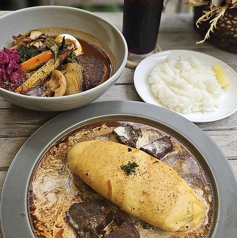 旬の食材を使用したパスタやスープカレーが人気のお店★コースもご用意しております◎