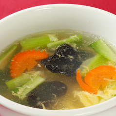 五目野菜と玉子スープ