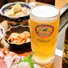 単品料理にもピッタリ♪ビール付き飲み放題グランデ★