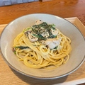 料理メニュー写真 チキンとほうれん草のクリームスパゲッティ