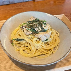 チキンとほうれん草のクリームスパゲッティ