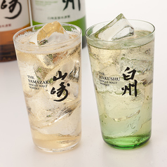 国産ウイスキーや女性に人気の果実酒や梅酒も豊富です♪