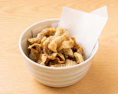どんぶり鶏皮せんべい