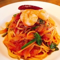 料理メニュー写真&nbsp;海老のトマトパスタ