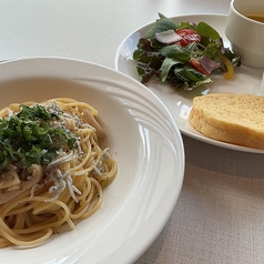 オイルベースパスタSet(スープ/サラダ/自家製パン付き)