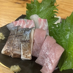 鮮魚の刺身3種