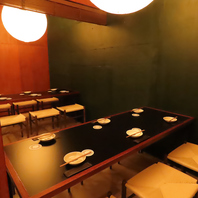 個室完備なので各種ご宴会にもぴったりです◎