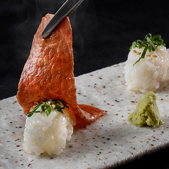 和牛大とろ炙り握り(2貫)