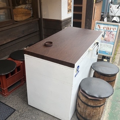 テラス席はワンちゃんとご一緒でも大歓迎です
