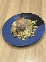 鶏出汁を使った鶏出汁塩焼きそば