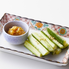 たたききゅうり　しょんしょん味噌