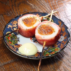半熟玉子ベーコン巻