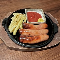 栗豚ウィンナー鉄板焼き