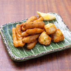 帆立つみれとごぼうの唐揚げ