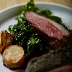 サワラのポワレ　白ワインと生クリームのソース