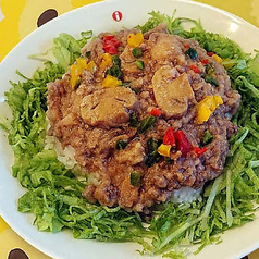 ブラウンミートソース丼