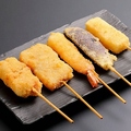 料理メニュー写真&nbsp;串カツ盛り合わせ（5本）