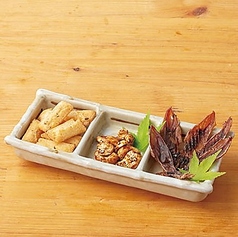 <ご一緒に！北陸で愛される酒の供>ご当地おつまみ三種盛り