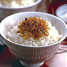 ちりめん山椒ごはん or 茶漬