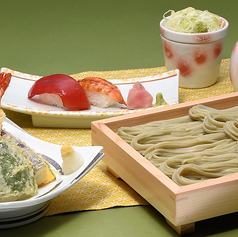 天へぎそばセット(2カンずし付)