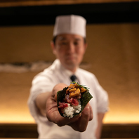◆職人が握るお寿司をカウンタ席で…◆