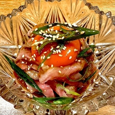 57度火入れ和牛のユッケ