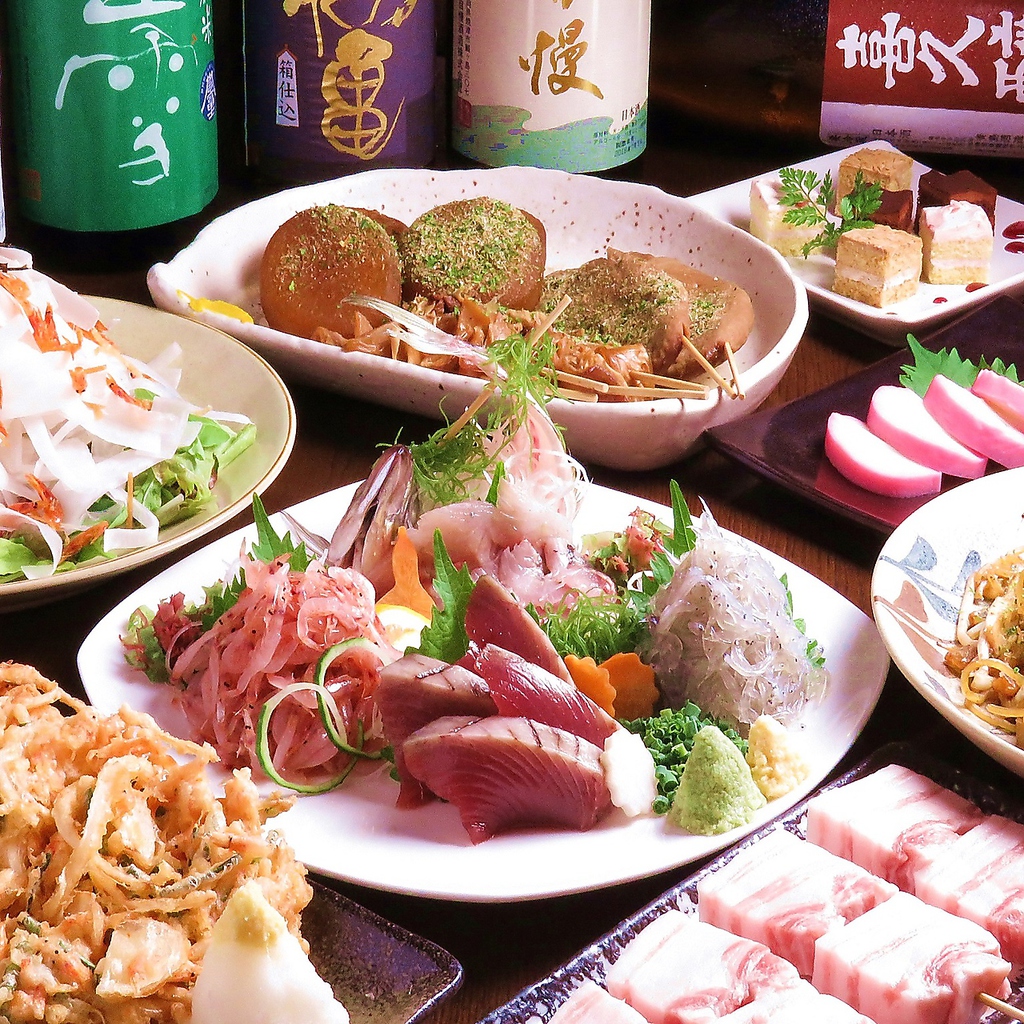 【家康コース】２H飲み放題付き全8品4500円！ご当地グルメ満載コースです。