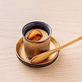 料理メニュー写真 比内地鶏卵と北海道産生雲丹の茶碗蒸し
